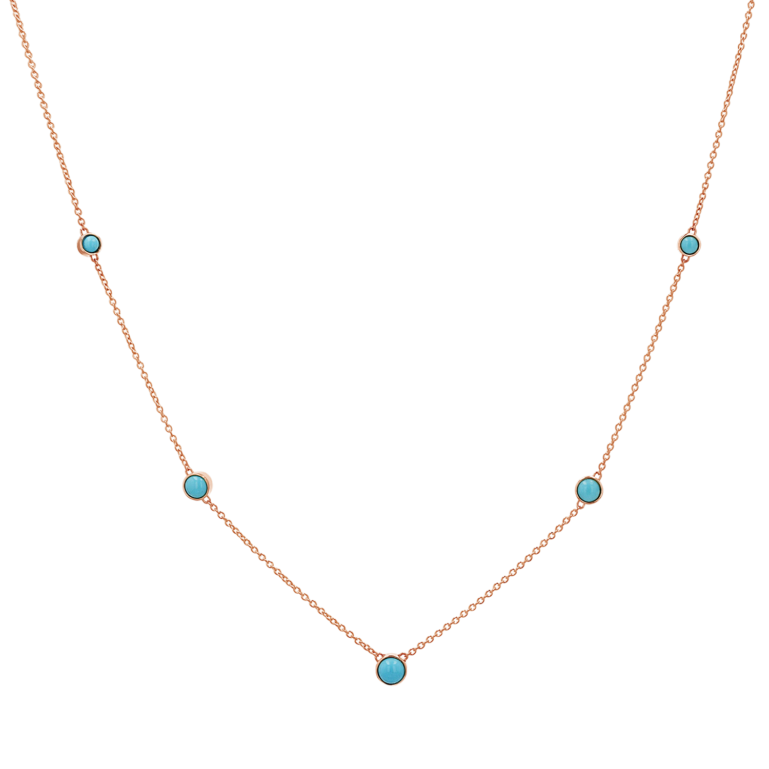 Graduating Genuine Turquoise Necklace