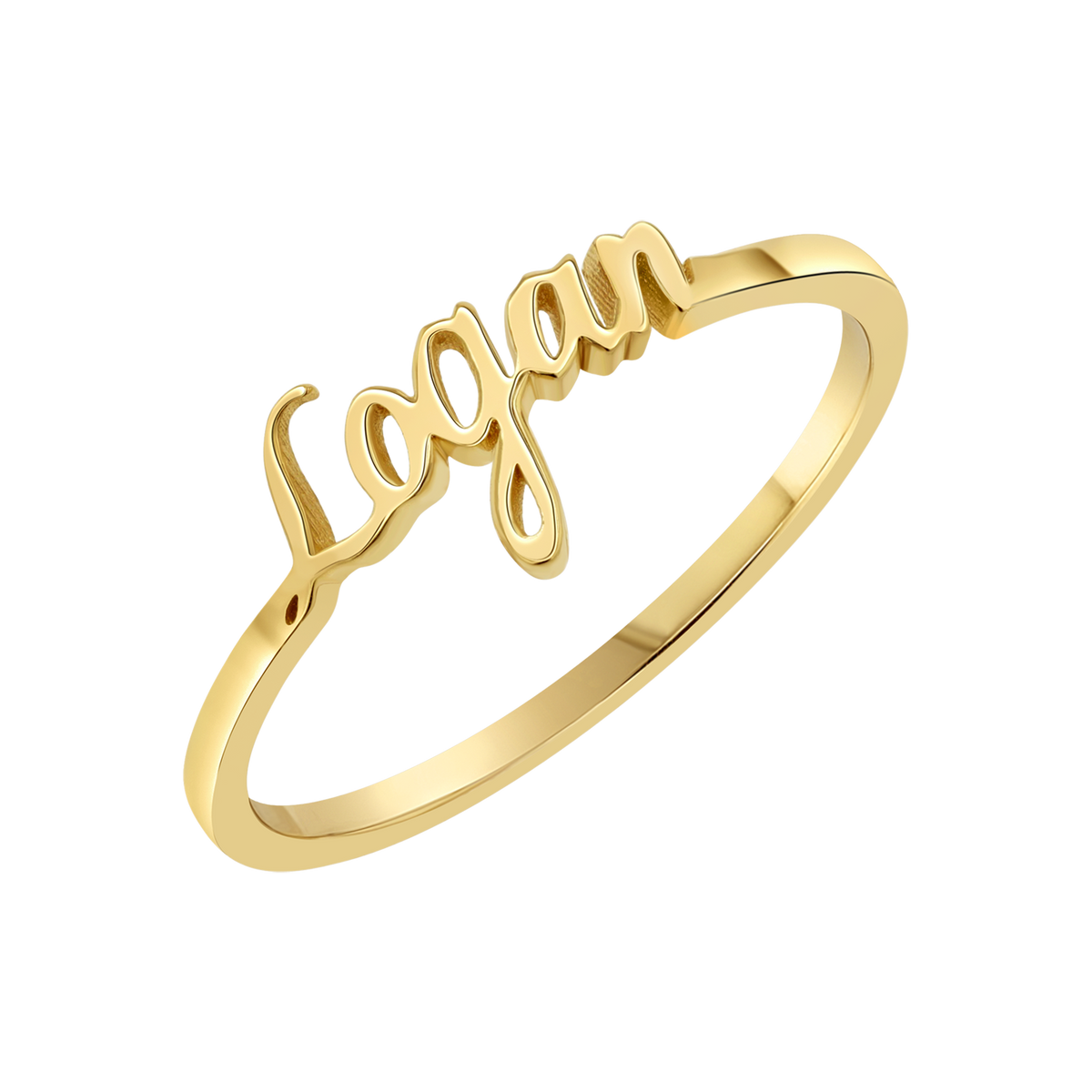 14K Gold Custom Name Ring – Baby Gold