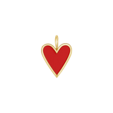 Enamel Elongated Heart Charm