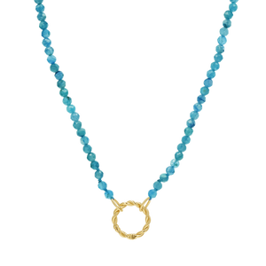 Blue Apatite Connector Necklace