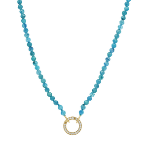 Blue Apatite Connector Necklace