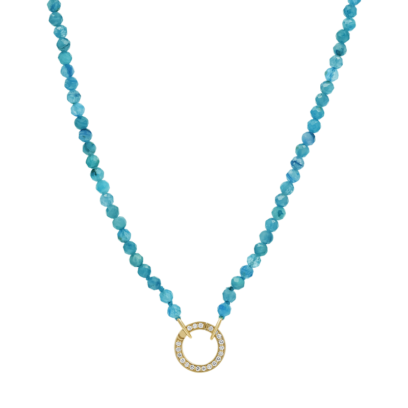 Blue Apatite Connector Necklace