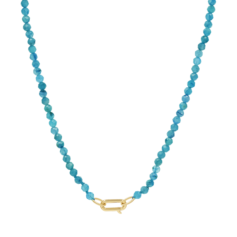 Blue Apatite Connector Necklace