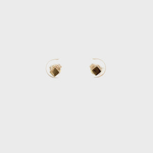 Square Block Stud Earrings