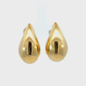 Puff Rain Drop Earrings