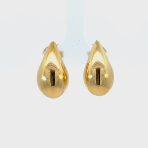 Puff Rain Drop Earrings