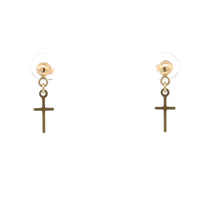 Classic Cross Drop Earrings