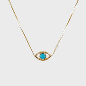 Turquoise Evil Eye Necklace