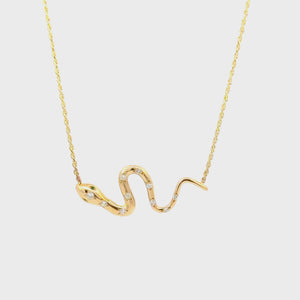 Diamond Serpentine Necklace