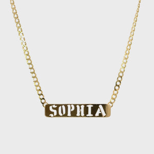 Cuban Link Custom Nameplate Necklace