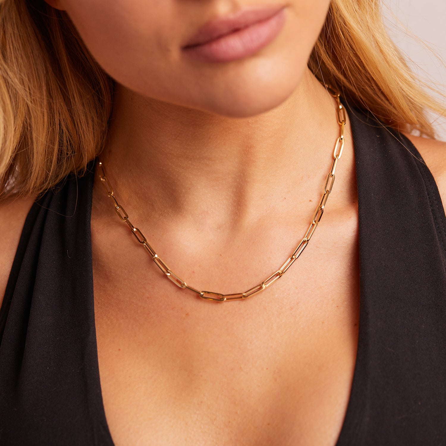 The Paper Clip Chain In Rose Gold - Eliza Wills Jewellery