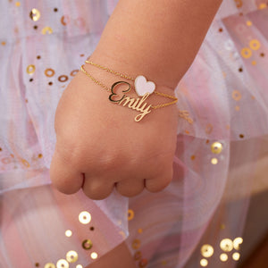 Buy 18K Rose Gold Baby Bracelet for Gils Name Baby Bracelet Tiny Online in  India  Etsy