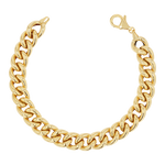 14K Chunky Cuban Curb Link Chain Bracelet – Baby Gold