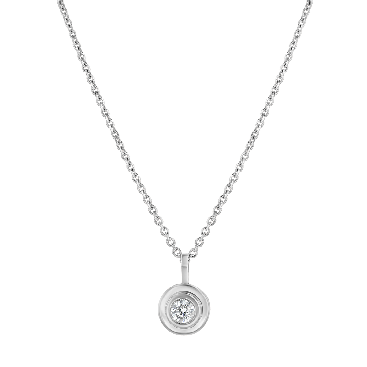 Trinatier Grand Bezel Pendant Necklace – Baby Gold