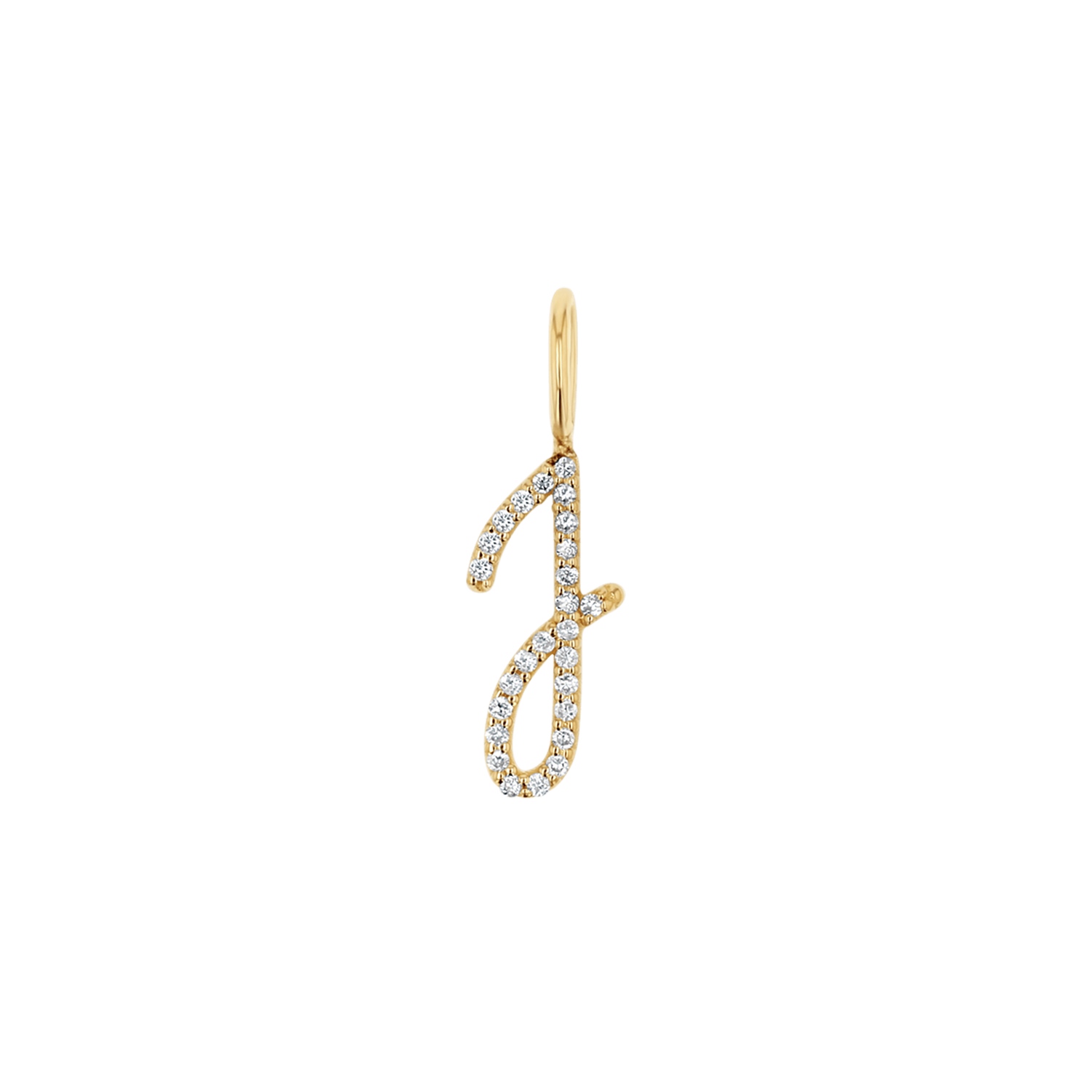 initials Here Alphabet Charm - initials Charms J / 14kt Gold
