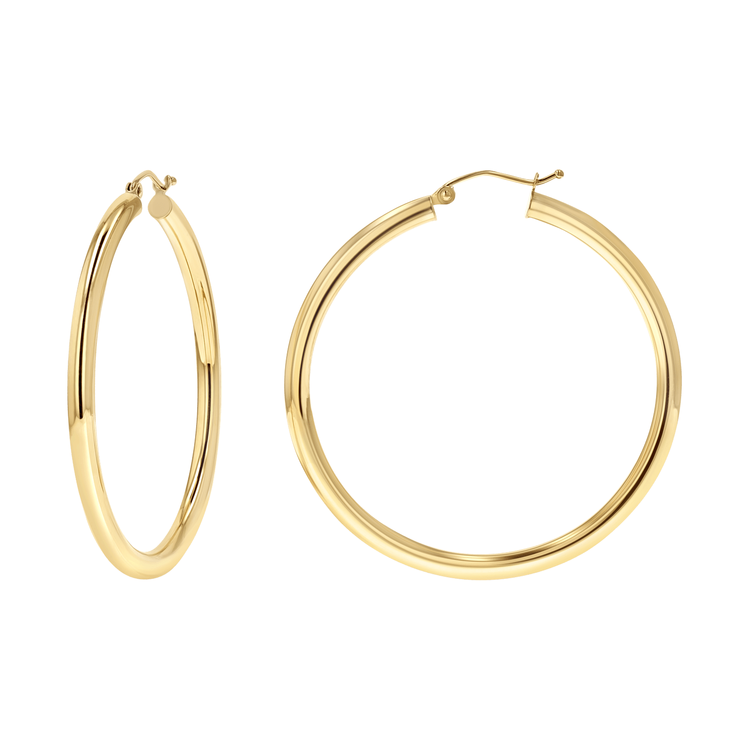 Endless Gold Hoop Earrings 30mm