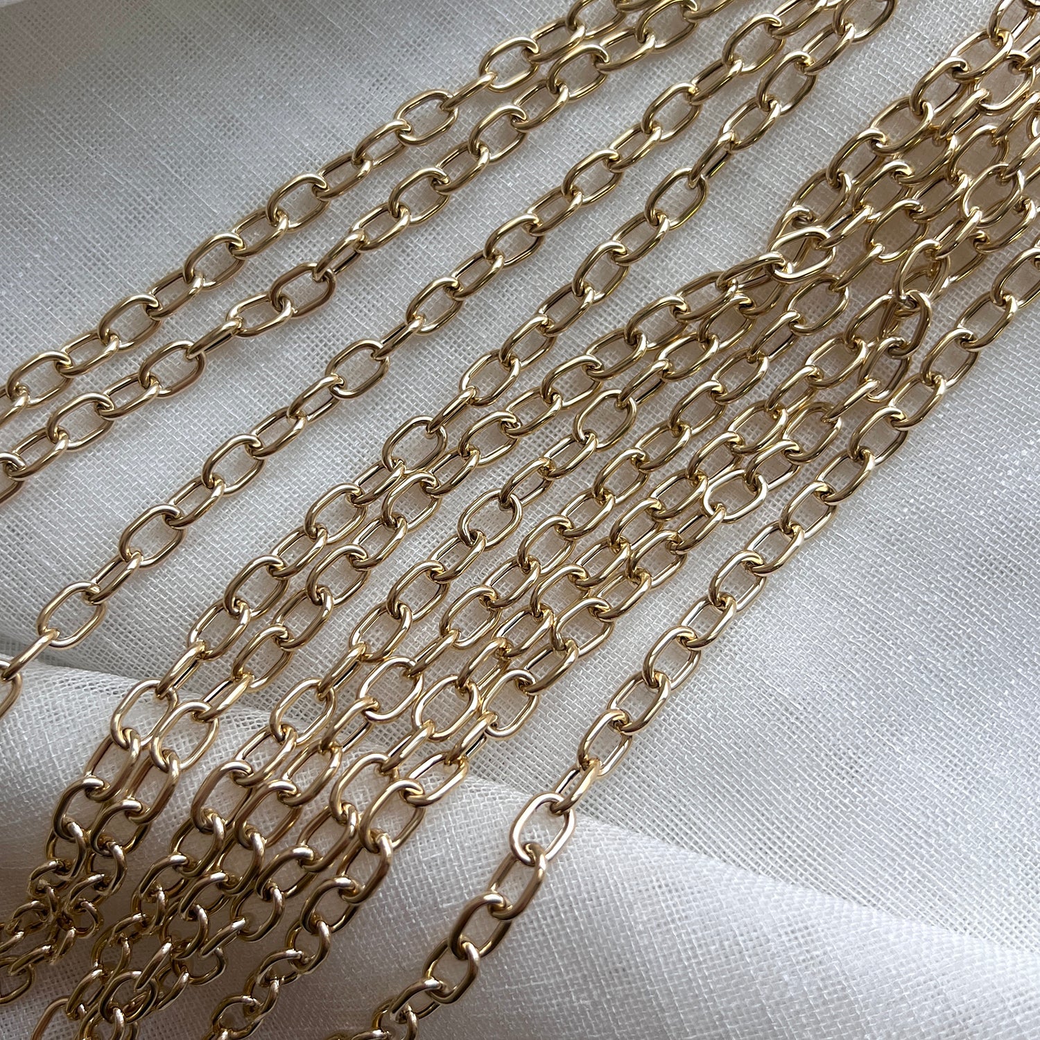 14K Diamond Cut Cuban Link Chain Bracelet 14K Yellow Gold / 7.5 Inches by Baby Gold - Shop Custom Gold Jewelry