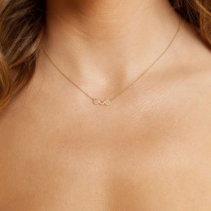 Childrens gold hot sale initial necklace