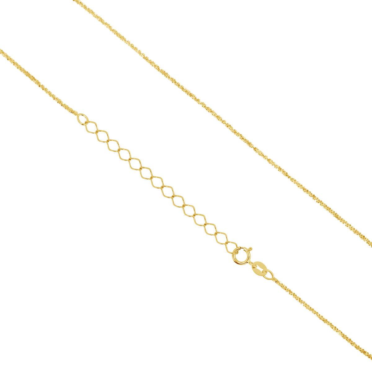 14K Gold Glimmer Chain Necklace – Baby Gold