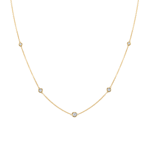 Mejuri 14K Yellow Gold Necklace Charms: Diamond Letter Charm | Diamond