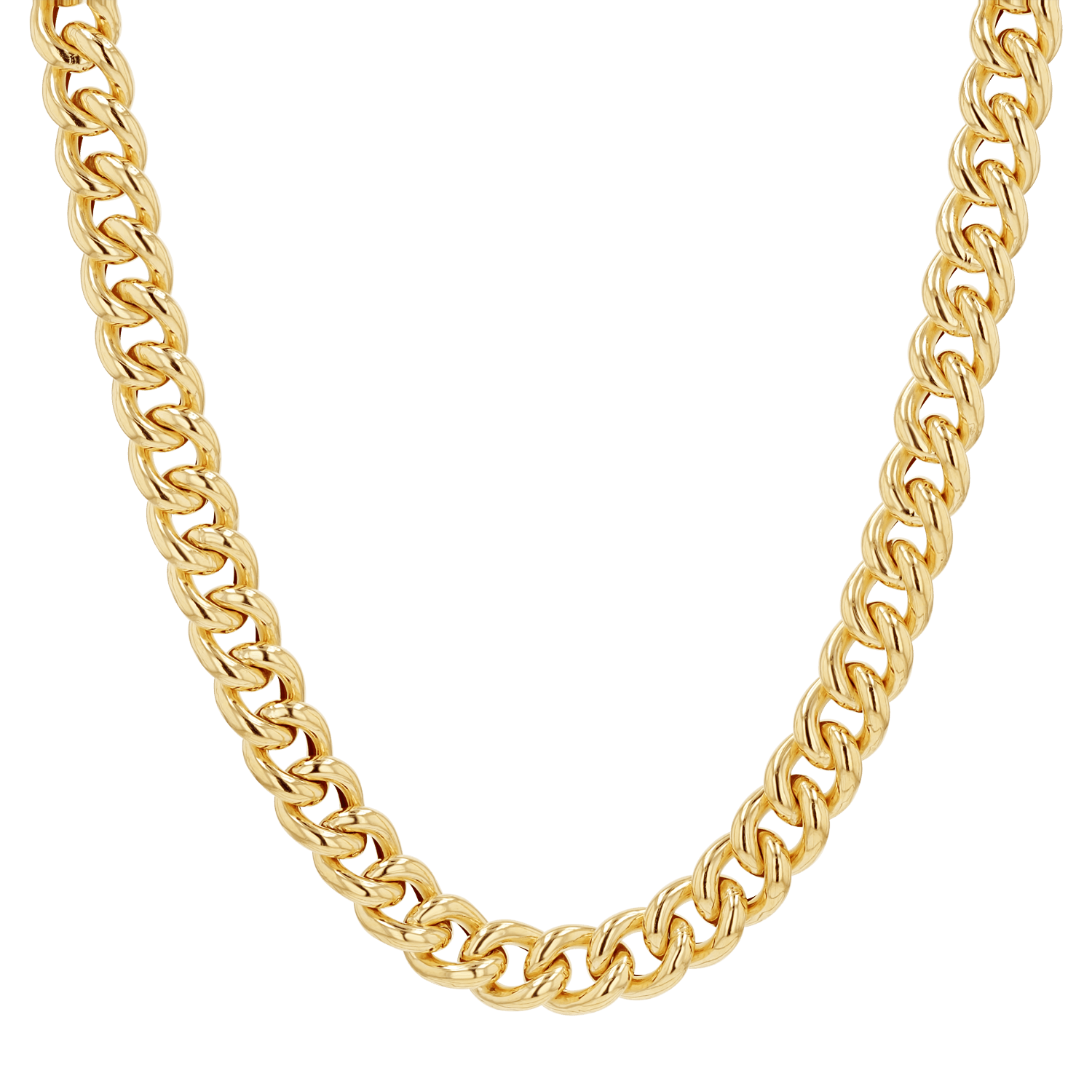 14K Extra Large Miami Cuban Link Necklace 14K Yellow Gold / 16