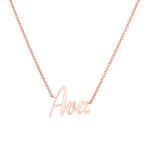 14K Gold Name Necklaces - Baby Gold