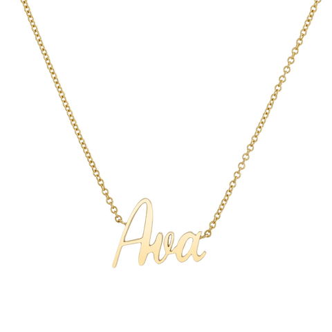 14K Gold Name Necklaces - Baby Gold