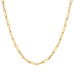 14K Paper Clip Chain Necklace – Baby Gold