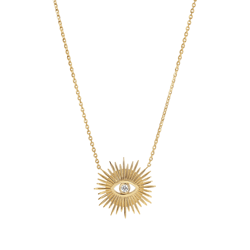 Sunburst Evil Eye Necklace